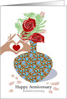 Opal for 14 Year Happy Anniversary card