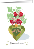 Peridot for 16 Year Happy Anniversary card