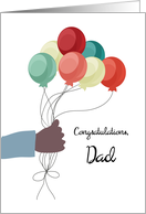 Dad Balloon Congratulations card