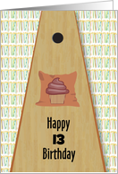 Custom Birthday Age Bag Toss Sport Happy Birthday card