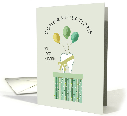Balloons for Loosing a Tooth Congratulations card (1784620)