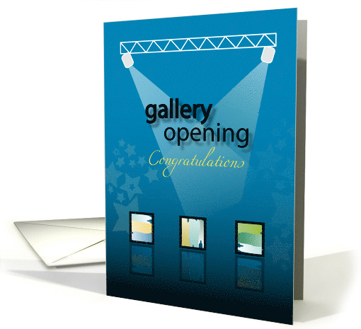 Spotlight on Gallery Opening Congratulations card (1796912)