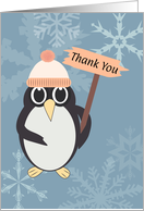 Penguin with Sign Thank You card