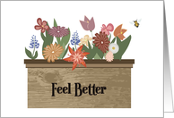 Flower Box Garden Feel Better card