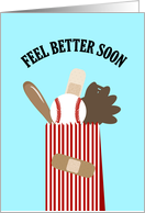 Baseball Bag Feel Better Soon card