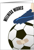 Soccerball and Cleat Wellness Wishes card