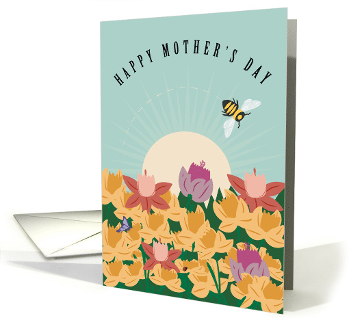 Daffodil Garden Bumble Bee for Mother's Day card (1833320)