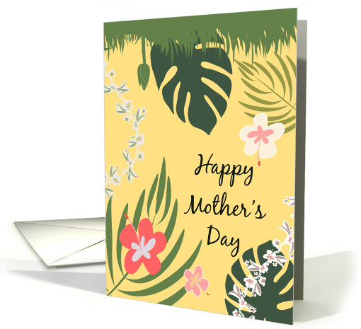 Tropical Flowers and Leaves for Mother's Day card (1835960)