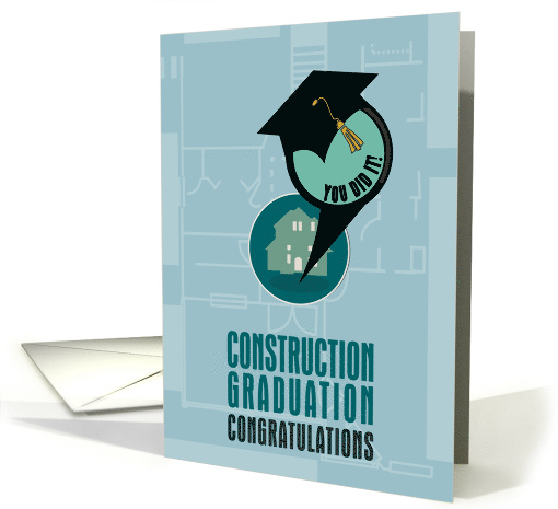 Construction Map Pointer Graduation card (1841678)