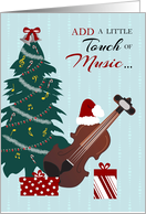 Touch of Music to the Winter Season card