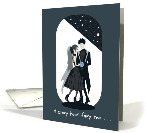 Gothic Bride and Groom Dancing card (1882810)