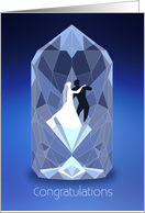 Metaphysical Crystal Wedding Congratulations card