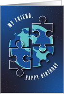 World Puzzle Birthday card
