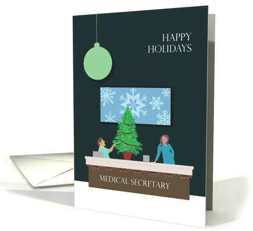 Medical Office Secretary Happy Holidays card (1887820)