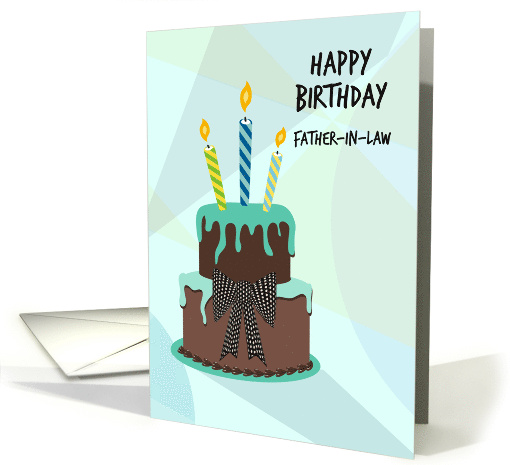 Fun Bow Tie Cake for Father In Law card (1892842)
