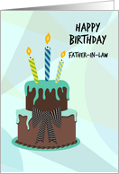 Fun Bow Tie Cake for Father In Law card
