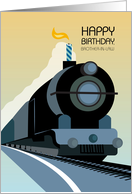 Birthday on the Awesome Track for Brother In Law card