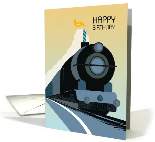 Candle in Stack Birthday Train card (1906044)