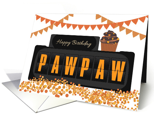 Vintage Split Panel Birthday Display for Paw Paw card (1910108)