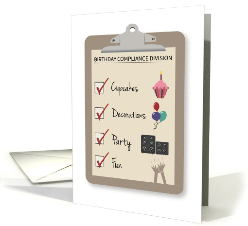 Birthday Compliance Clipboard card (1910858)