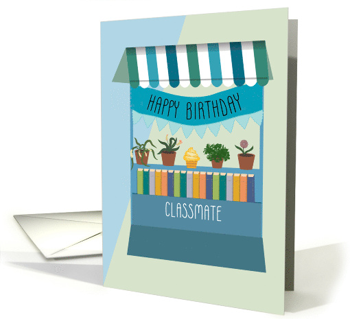 Book and Plant Kiosk Birthday for Classmate card (1919322)