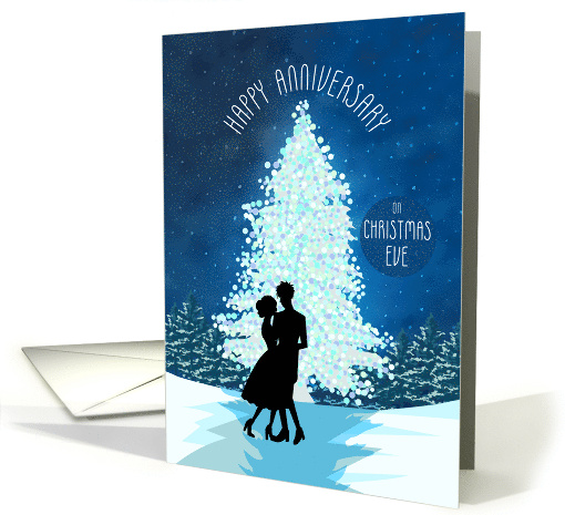 Dancing Couple for Anniversary on Christmas Eve card (1957344)