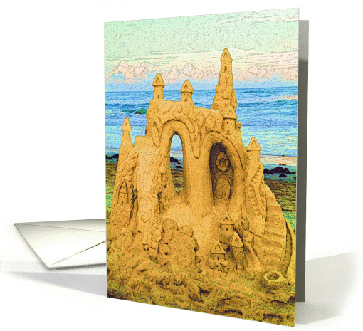 Sand Castle Birthday card (712660)