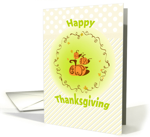 Autumn Pumpkin Vine card (712669)