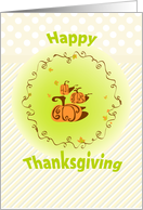 Autumn Pumpkin Vine card