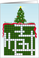 Season’s Greetings Cross Word card