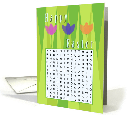 Happy Easter Word Search card (719529)