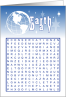 Earth Day Word Search card