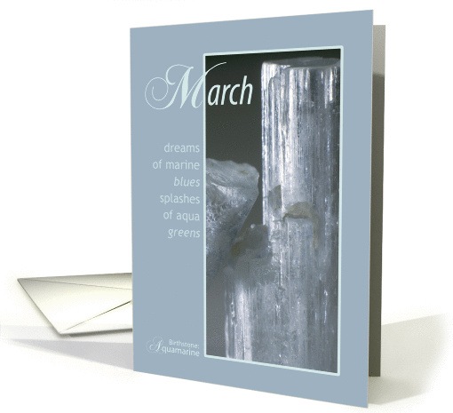 March Birthstone Birthday card (732980)