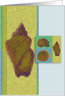 Abstract Colored Seashells Happy Birthday card