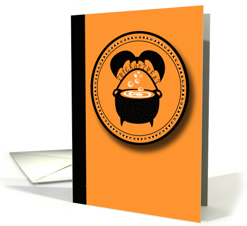 Bat Cauldron Halloween card (751296)