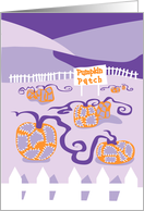 Pumpkin Patch Halloween card