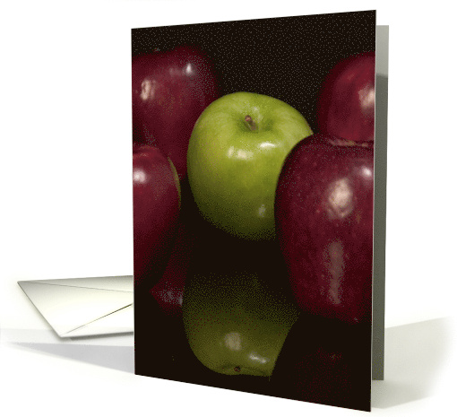 Red, Green Apples Blank card (753074)
