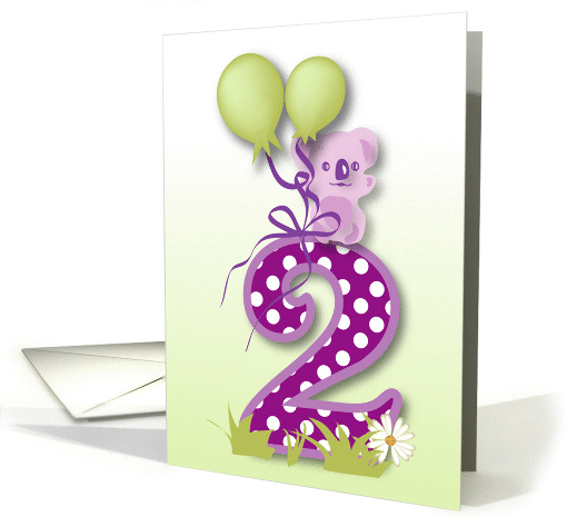 Koala Second Birthday card (756562)