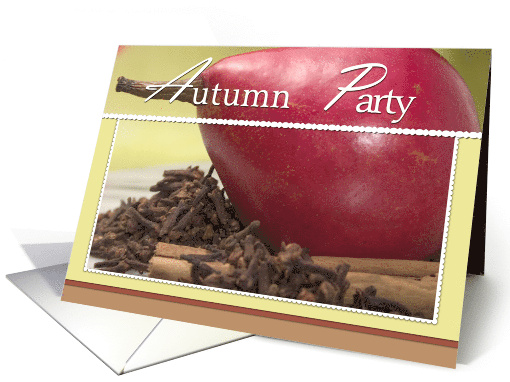 Autumn Pear and Spices Party Invite card (771908)
