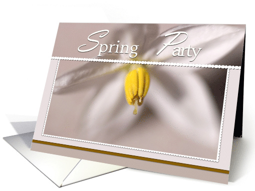 Spring Flower Party Invite card (771911)
