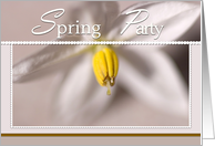 Spring Flower Party Invite card
