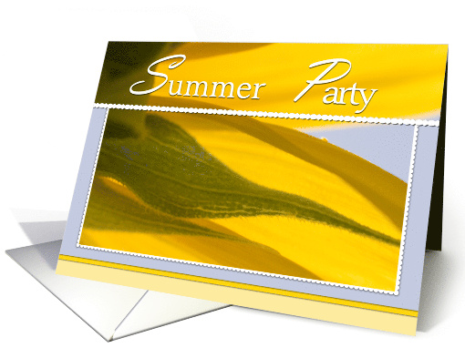 Sunflower Petals Summer Party Invite card (771913)