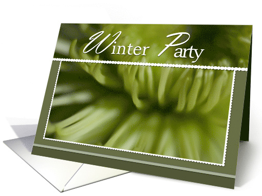 Chrysanthemum Winter Party Invite card (771928)