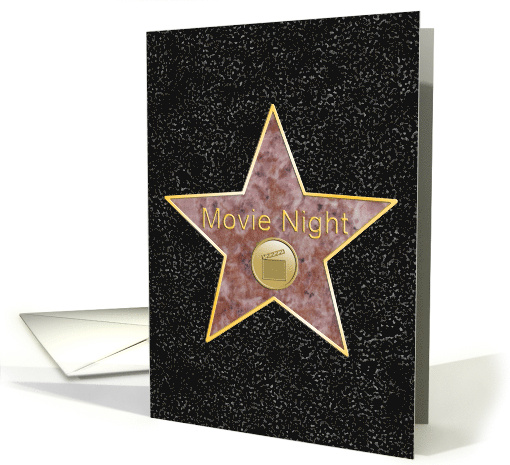 Star of Fame Movie Night Invite card (774180)