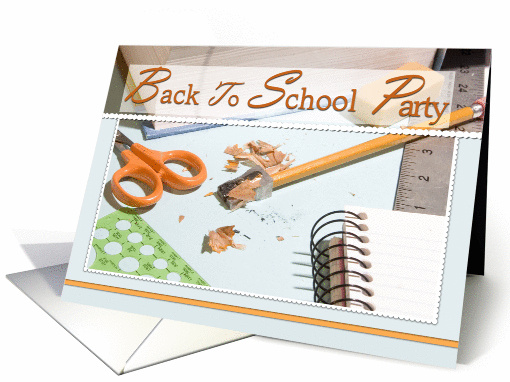Back To School Party Invite card (776336)