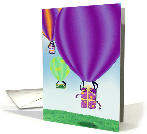 Gift Hot Air Balloons Birthday card (787356)