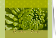 Garden Party Invitation card