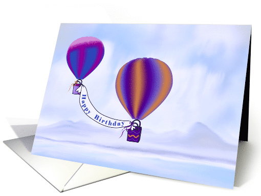 Gift Bags Hot Air Balloons for Birthday card (789988)