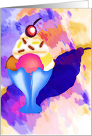 Ice Cream Sundae Birthday card
