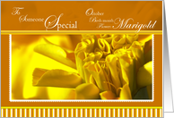 Marigold Birthday Someone Special card